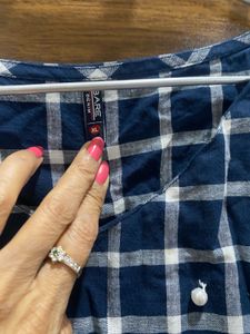 Blue Checked Top