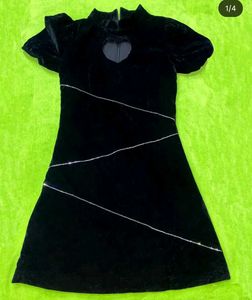 Black Korean Rhinestone Goth Dress Cosplay Anime