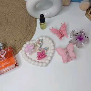 Combo Of 7 Pcs Hair Claws & Clips