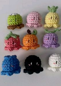 Mini Fruity Octopus  Keychain