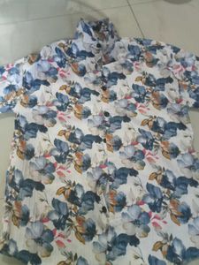 Floral Print Long Sleeve Shirt For Men