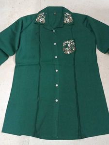 Vintage Green Embellished Co-ord Set