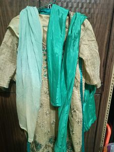 Suit With Pajami And Dupatta