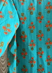 Floral Print Short Kurti