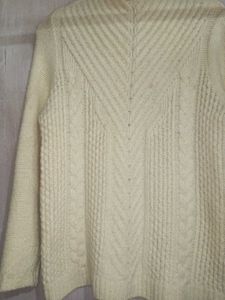 Cozy Cream Cable-Knit Sweater