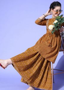 Indo Era Embllished Kurta Set With Dupatta