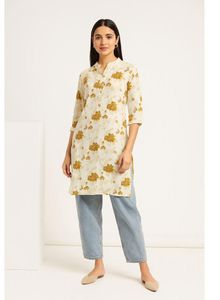 Floral Print Tunic Stylish Kurta