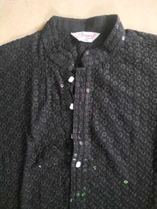 Men&#39;s Black Kurta