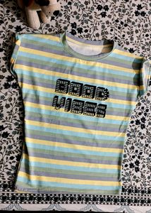 Cute multi-color Good Vibes Top