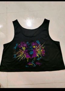 Tiger Print Crop Tee