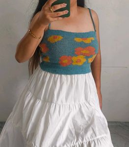 Floral Knit Cami Top