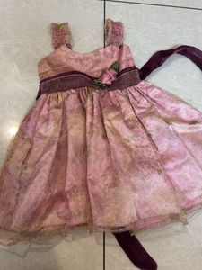 Pink Floral Party Dress
