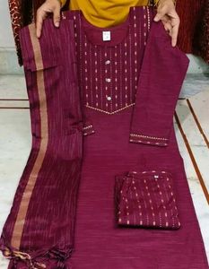 Maroon Kurti Set