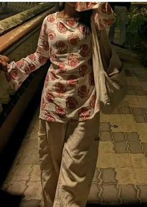 Floral Print Kurta