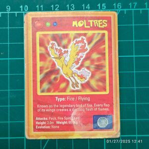 MOLTRES Alpenliebe Pokemon Chase Card (small Size)