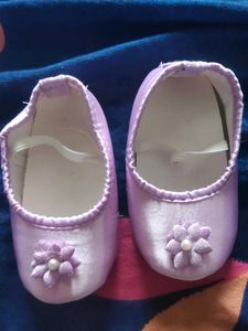 Lavender Birthday Frok For Baby Girl With Sho
