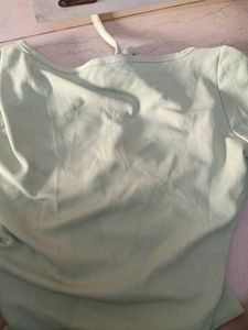 Cute Mint Green Ruched Top