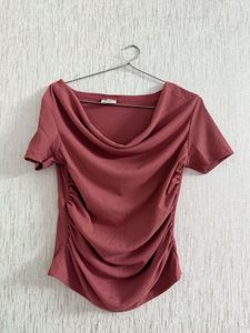 Elegant Cowl Neck Top
