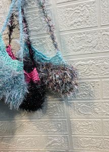 🇫🇷 Paris imported Fuzzy Knit Shoulder Bag