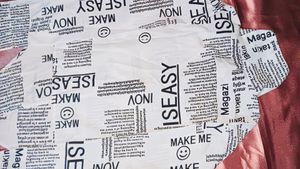 Women Newspaper Print Shirt