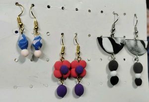 Weightless Handmade Air Dry Clay Earrings