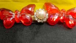 Butterfly Hair Clip , with ring and pendant