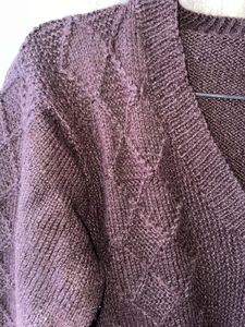 Burgundy V-Neck Sweater