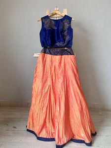 Blue Embellished Lehenga Choli