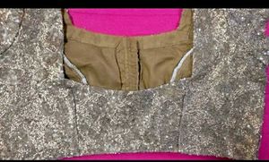 Golden Sequin Work Blouse