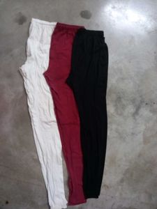 Leggings Bundle - Black, Maroon, White
