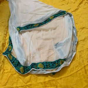 Floral Kurta Set with garara &amp; Dupatta