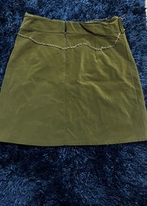 Beautiful Olive Colour Mini Skirt