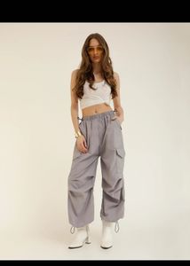 Grey Cargo Pants