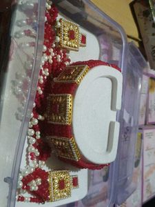 Elegant Red &amp; Gold Jewelry Set