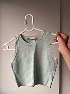 Zara Mint Green Crop Top