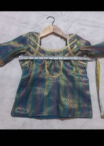 Pattu pavadai Blouse for Girls