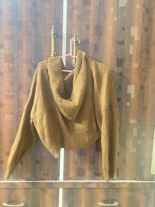 Stylish Brown Knit Jacket