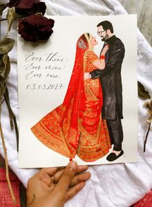 Custom faceless Handpainted watercolor portrait Artwork