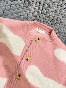 Pink Patterned Cardigan