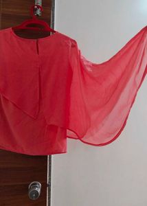 Annabelle Peach Shrug Style Top (Bust36)