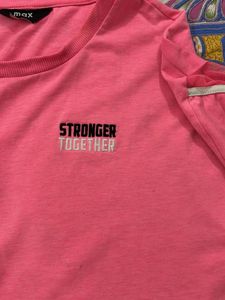 Pink &#39;Stronger Together&#39; Tee
