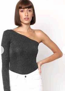 Silver Black 🖤 Top