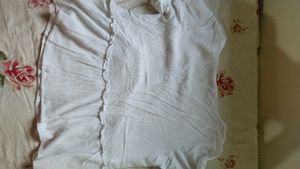 White Ruffle Top