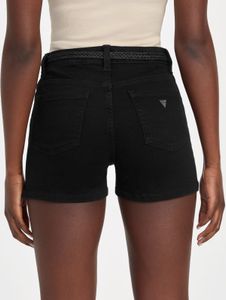 High Waisted Denim Micro Shorts