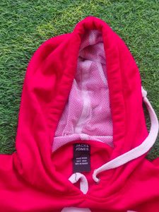 Jack &amp; Jones Red Graphic Hoodie