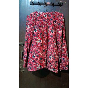 Red Floral Shirt
