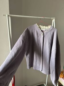 Lace Trim Cardigan