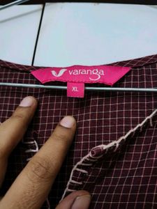 Varanga Burgundy Kurta With Janasya Palazzo