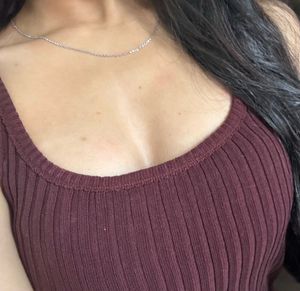 Brown Ribbed Tank Top – Sleeveless Casual Wear