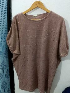 Sparkly Dolman Sleeve Top